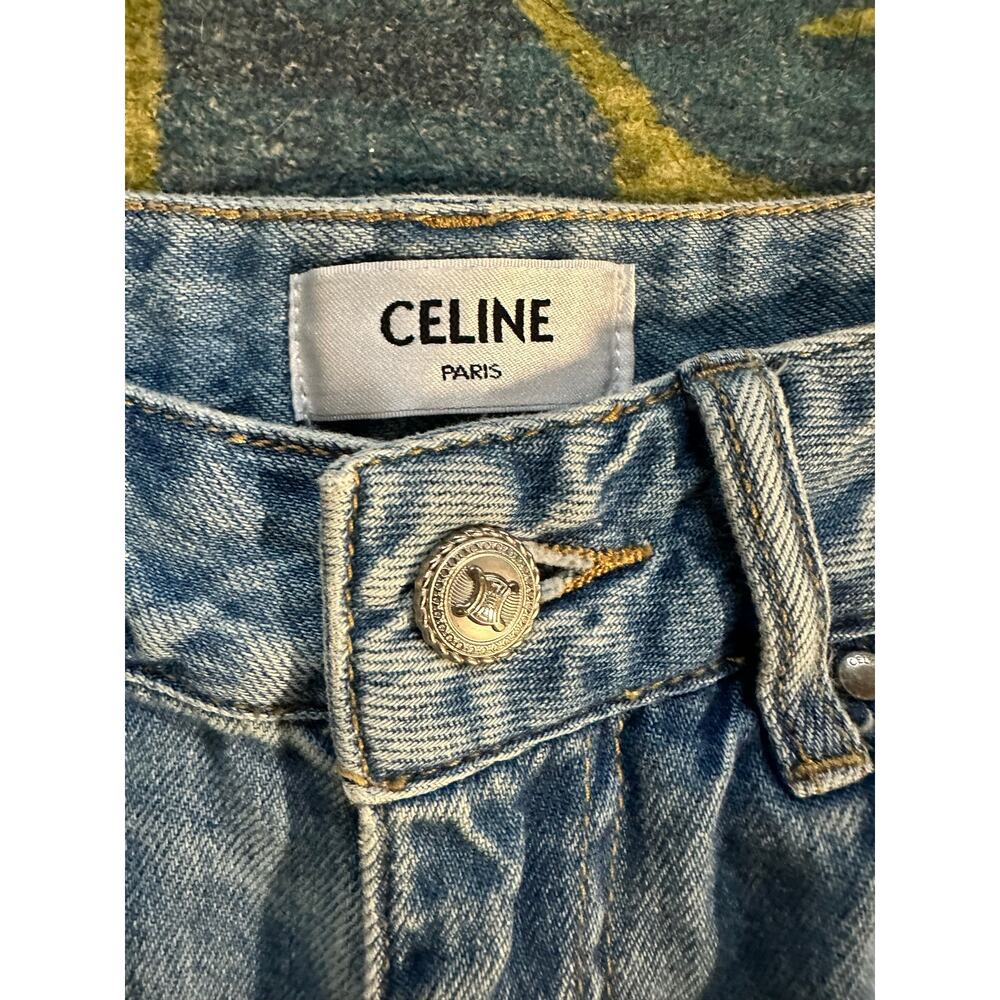 Authentic Celine Straight Leg Ripped Jeans Size Medium - Picture 3 of 6